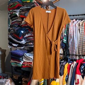 Madewell Texture & Thread Burnt Orange Dress